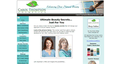 Desktop Screenshot of carolthompsonbeautysecrets.com